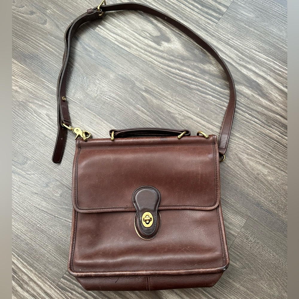 vintage coach brown satchel - style no. E8C-9927